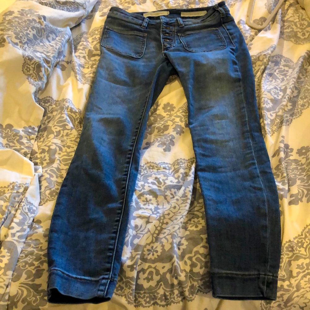 #Anthropologie #jeans #Pilcroandtheletterpress #high-risedenium